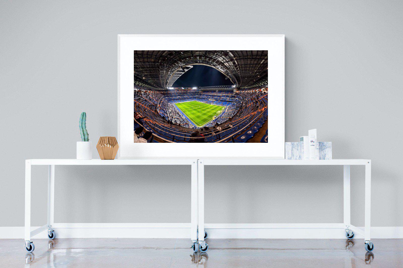 Real Madrid-Wall_Art-120 x 90cm-Framed Print-White-Pixalot