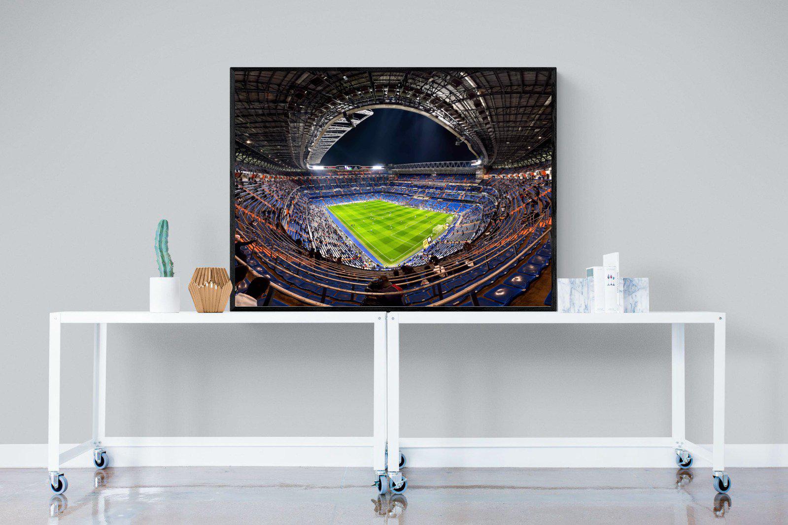 Real Madrid-Wall_Art-120 x 90cm-Mounted Canvas-Black-Pixalot