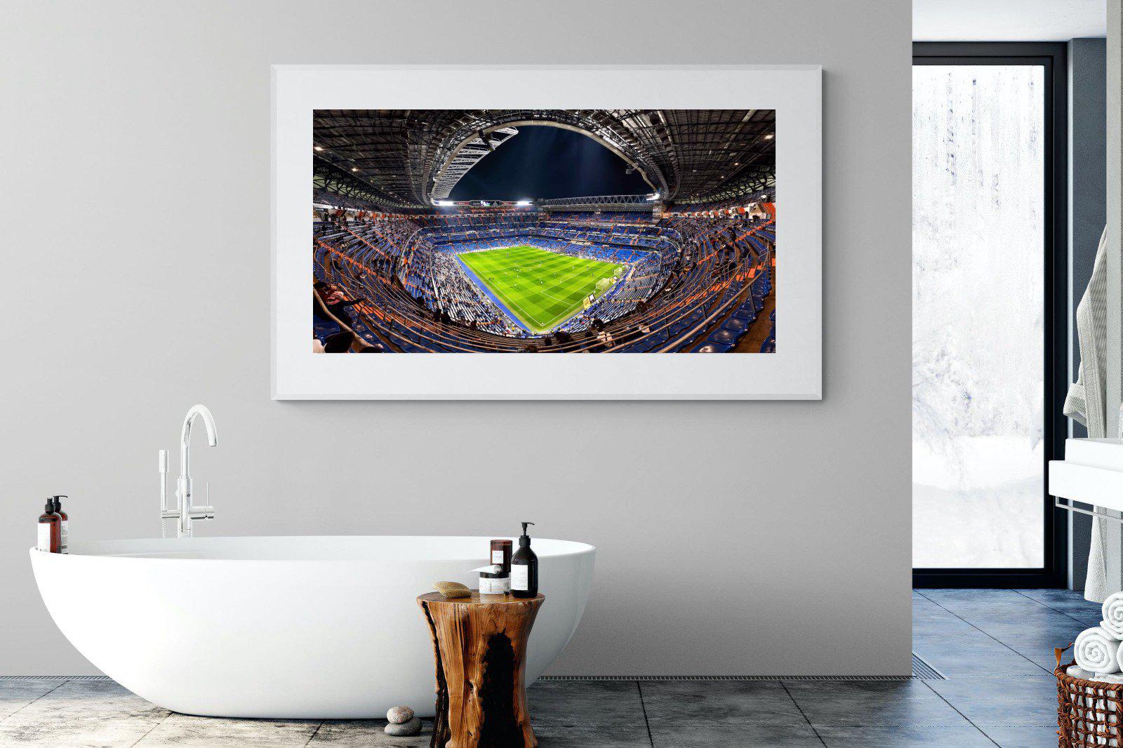 Real Madrid-Wall_Art-180 x 110cm-Framed Print-White-Pixalot