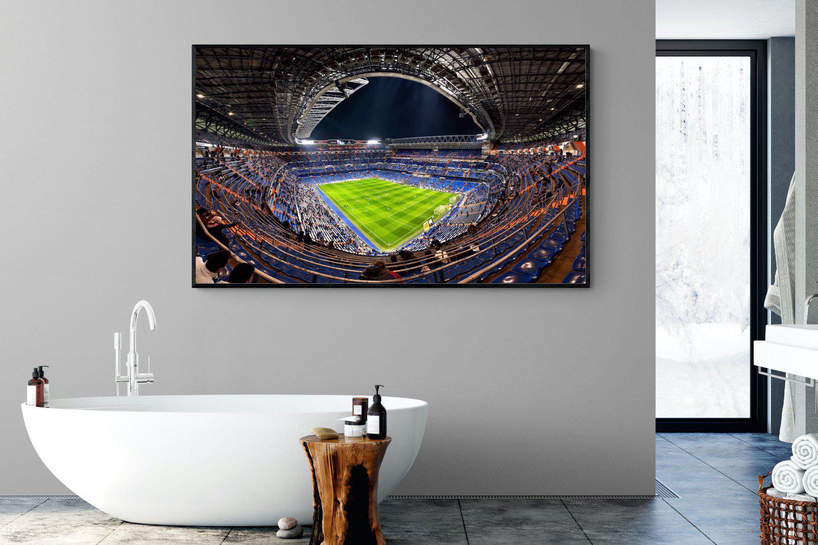 Real Madrid-Wall_Art-180 x 110cm-Mounted Canvas-Black-Pixalot