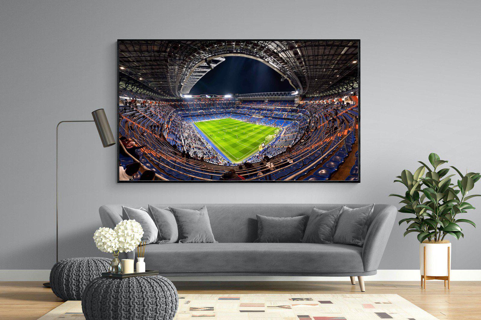 Real Madrid-Wall_Art-220 x 130cm-Mounted Canvas-Black-Pixalot