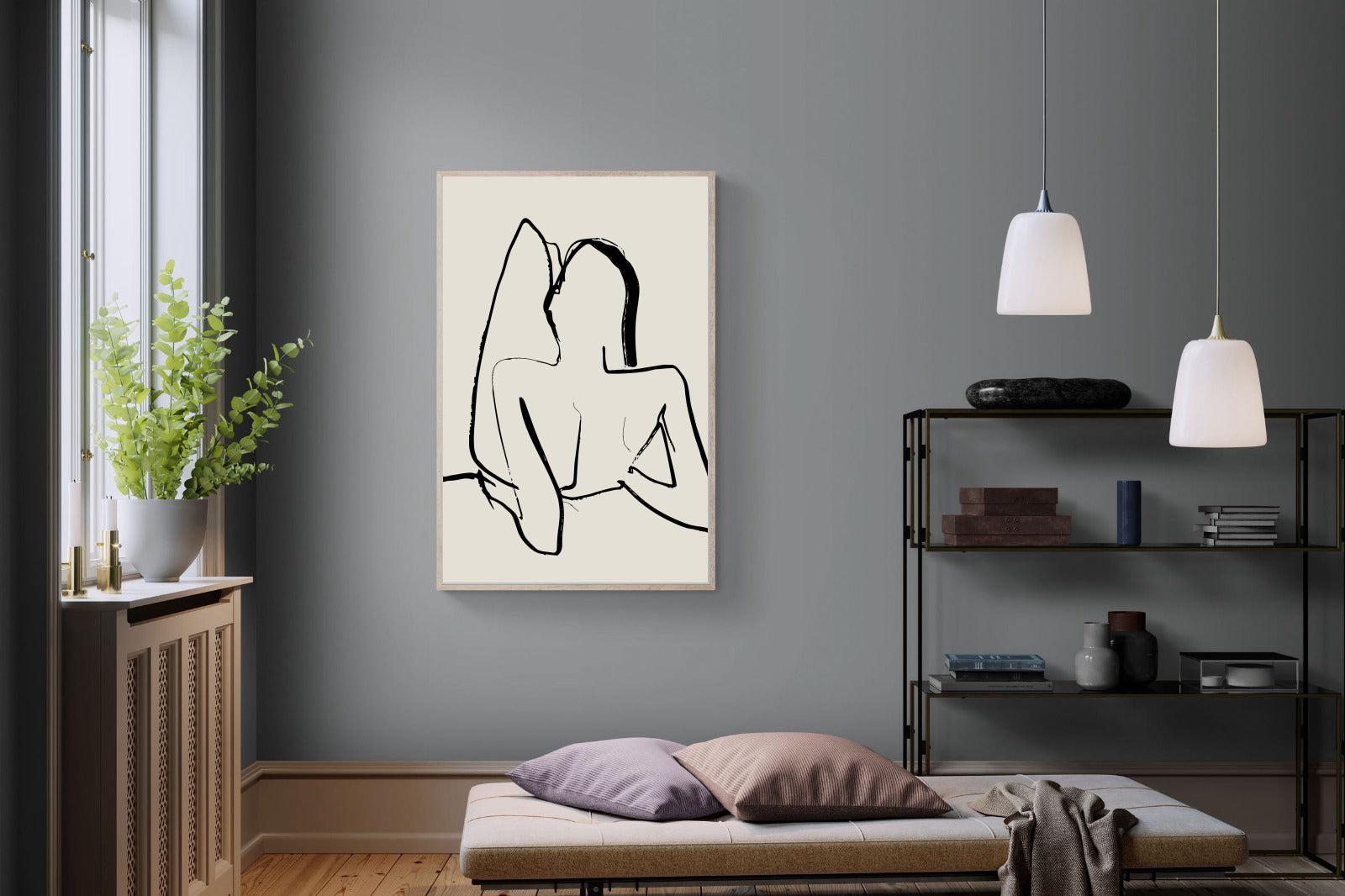 Reclined-Wall_Art-100 x 150cm-Mounted Canvas-Wood-Pixalot