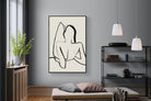 Reclined-Wall_Art-120 x 180cm-Mounted Canvas-Black-Pixalot