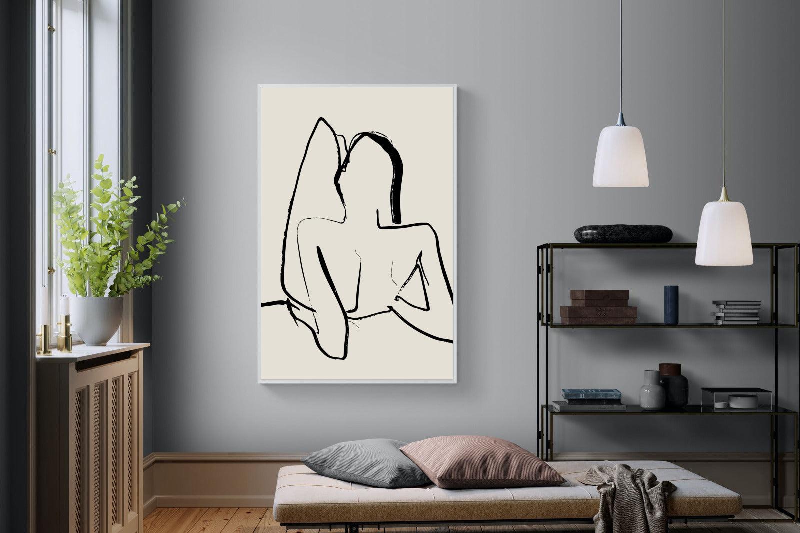 Reclined-Wall_Art-120 x 180cm-Mounted Canvas-White-Pixalot