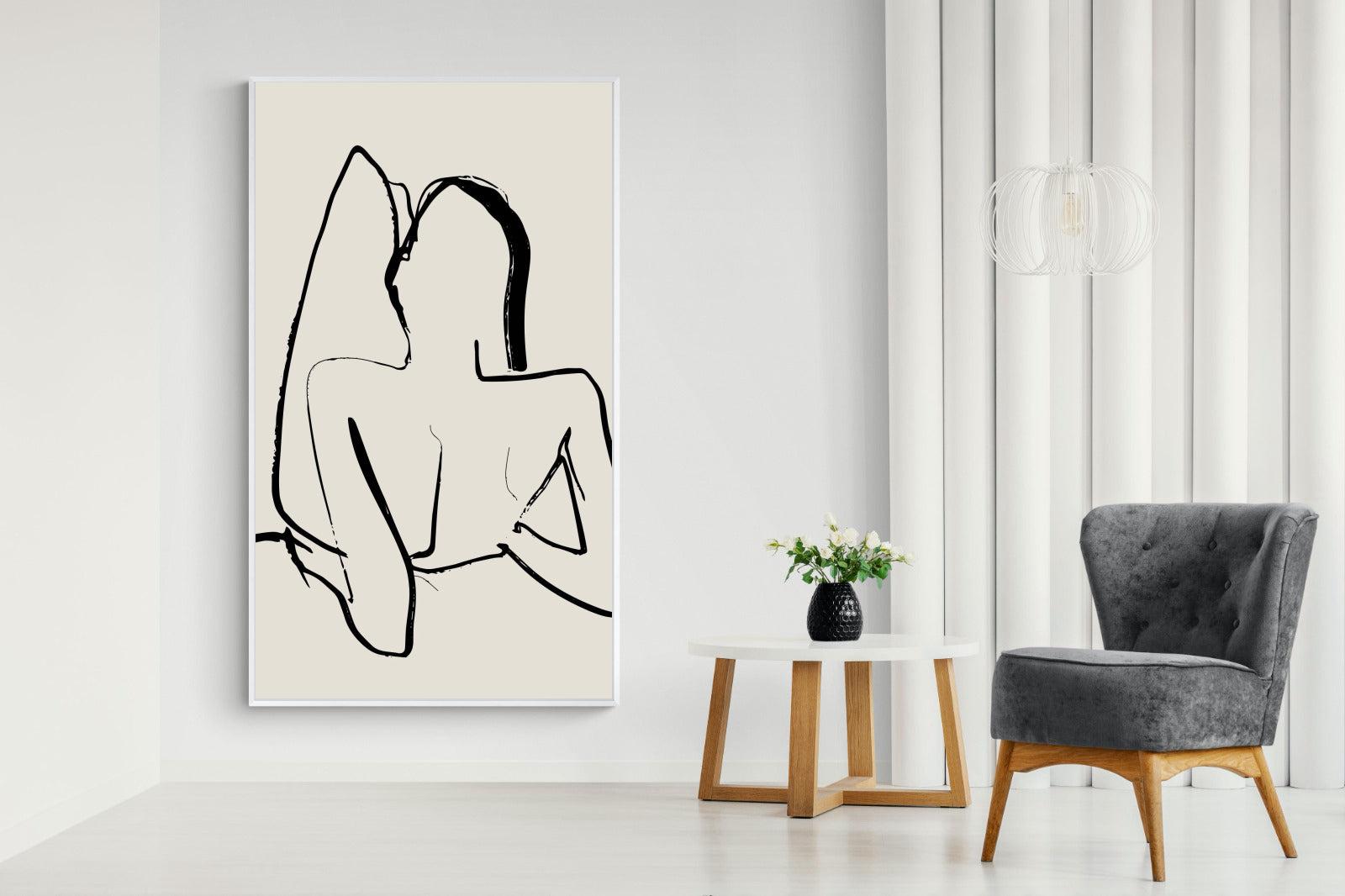 Reclined-Wall_Art-130 x 220cm-Mounted Canvas-White-Pixalot