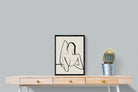 Reclined-Wall_Art-45 x 60cm-Mounted Canvas-Black-Pixalot