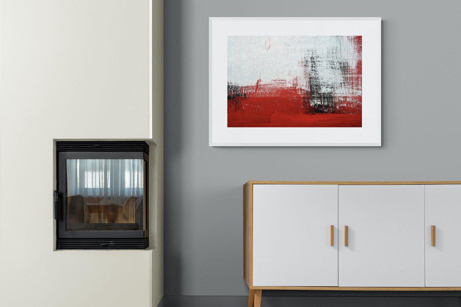 Red Earth-Wall_Art-100 x 75cm-Framed Print-White-Pixalot