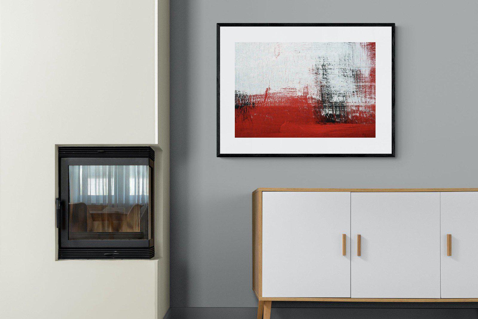 Red Earth-Wall_Art-100 x 75cm-Framed Print-Black-Pixalot