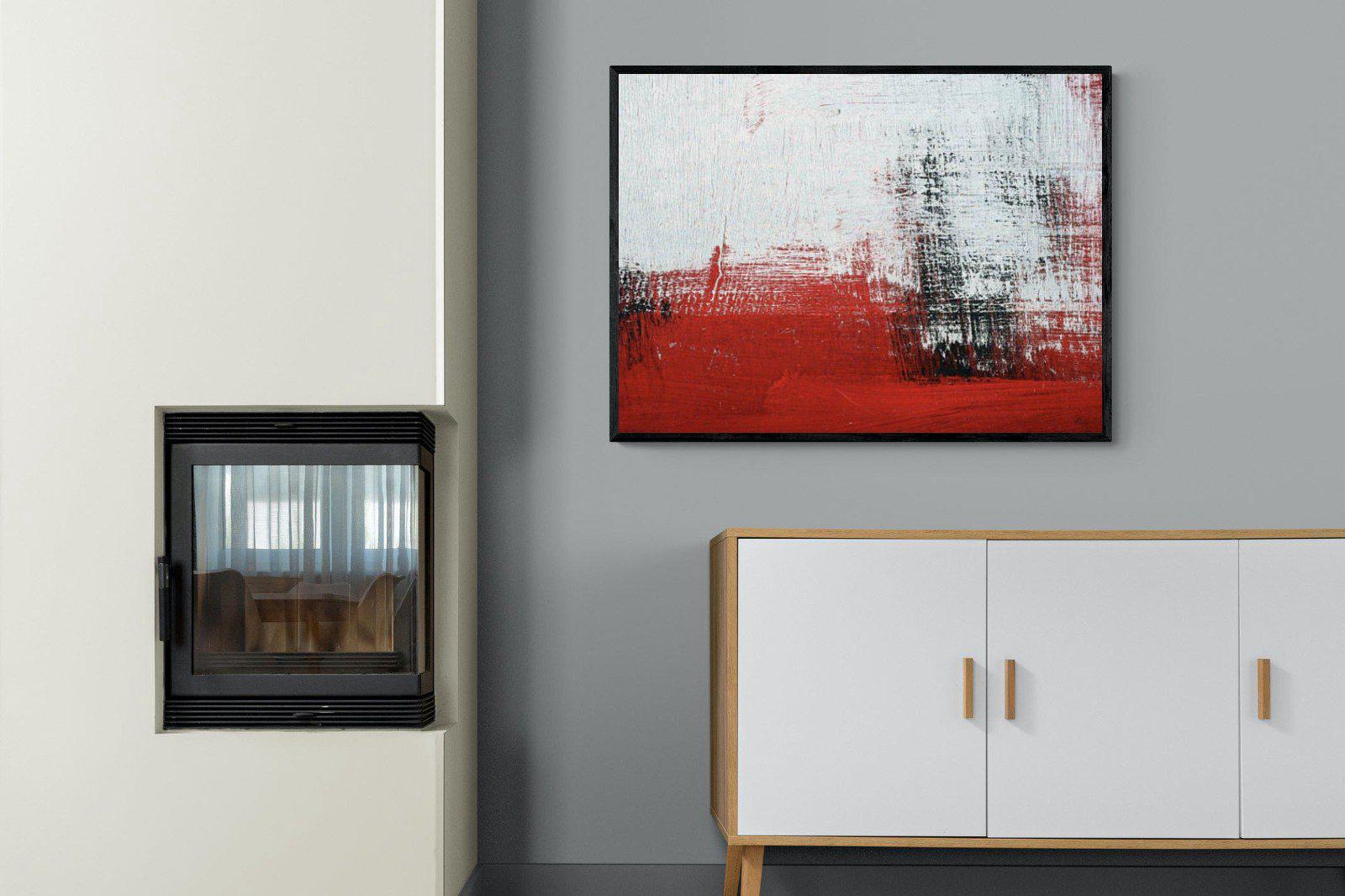 Red Earth-Wall_Art-100 x 75cm-Mounted Canvas-Black-Pixalot