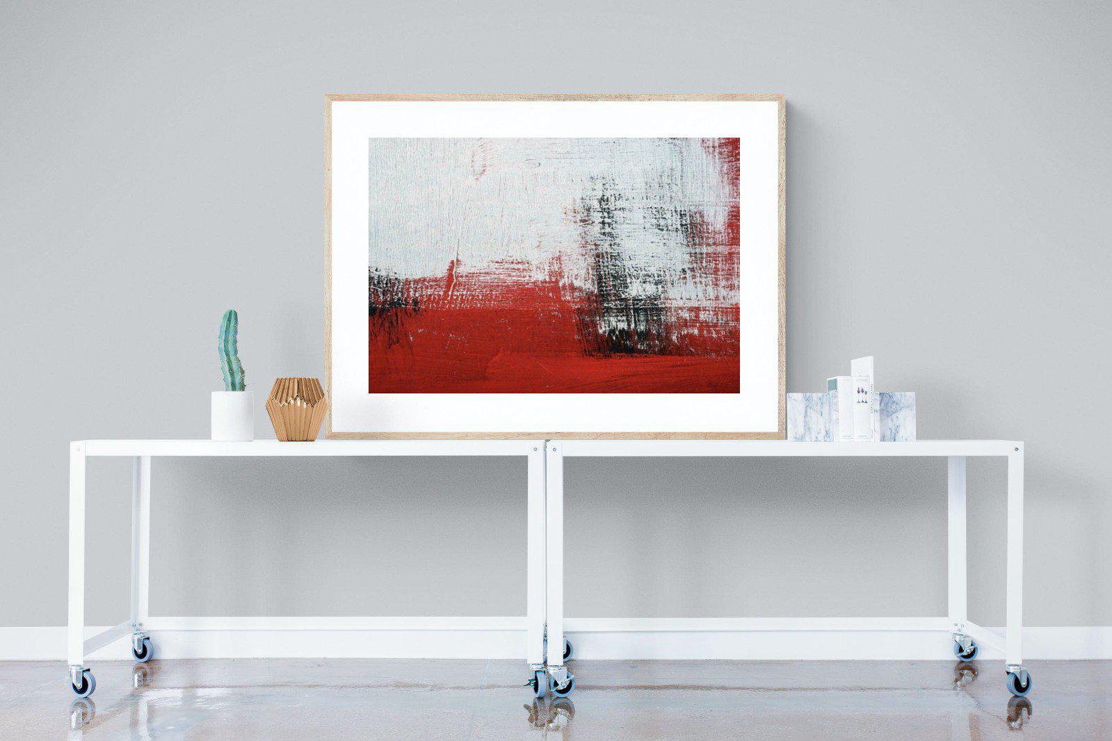 Red Earth-Wall_Art-120 x 90cm-Framed Print-Wood-Pixalot