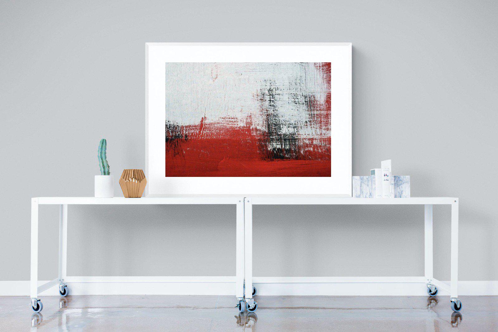 Red Earth-Wall_Art-120 x 90cm-Framed Print-White-Pixalot