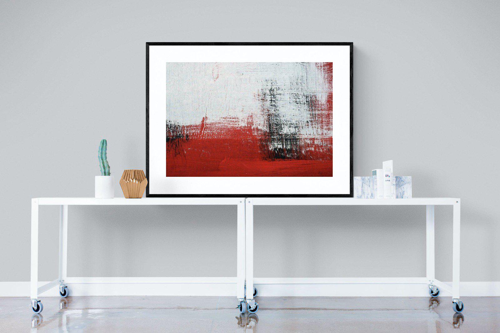 Red Earth-Wall_Art-120 x 90cm-Framed Print-Black-Pixalot