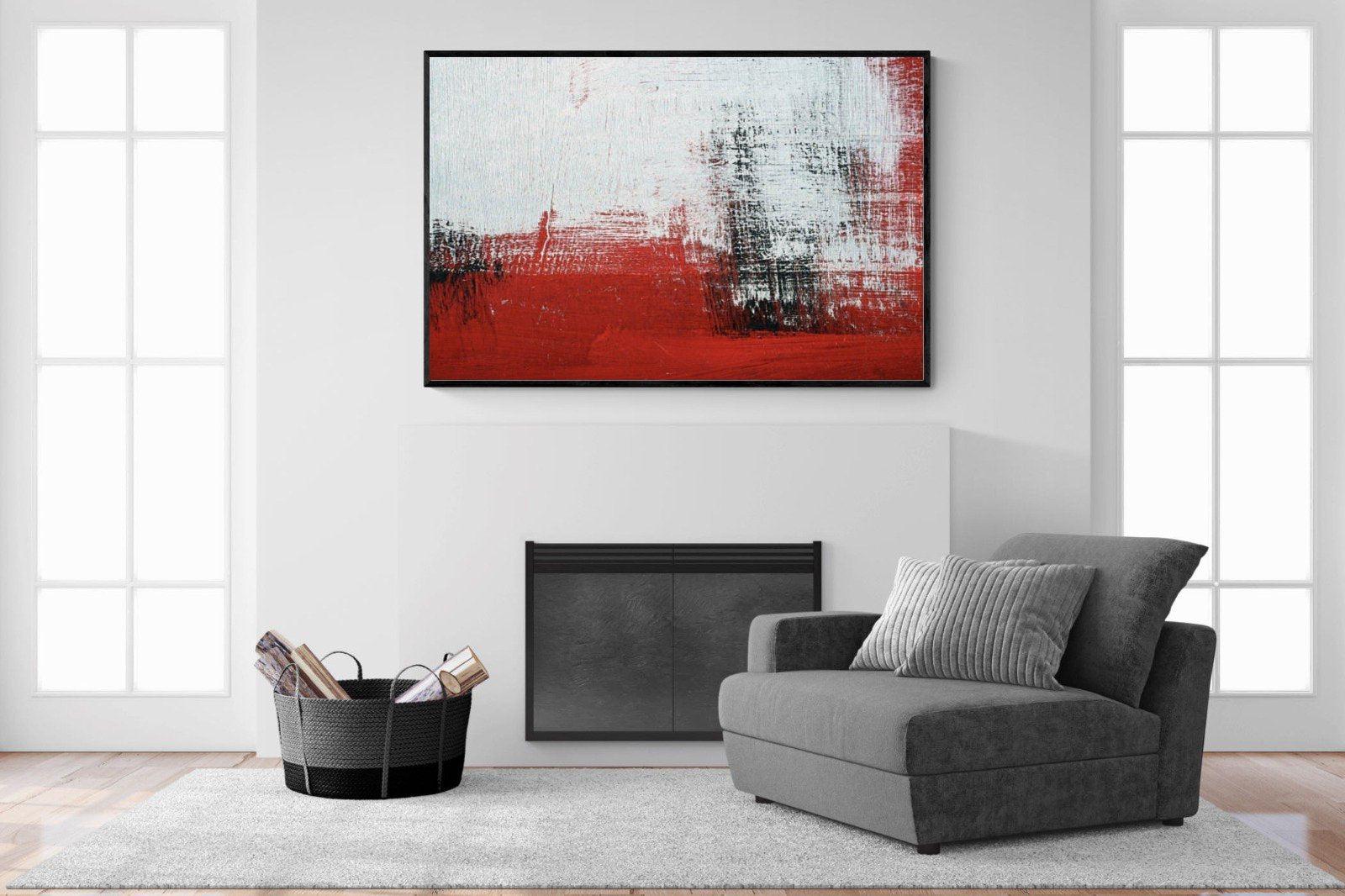 Red Earth-Wall_Art-150 x 100cm-Mounted Canvas-Black-Pixalot