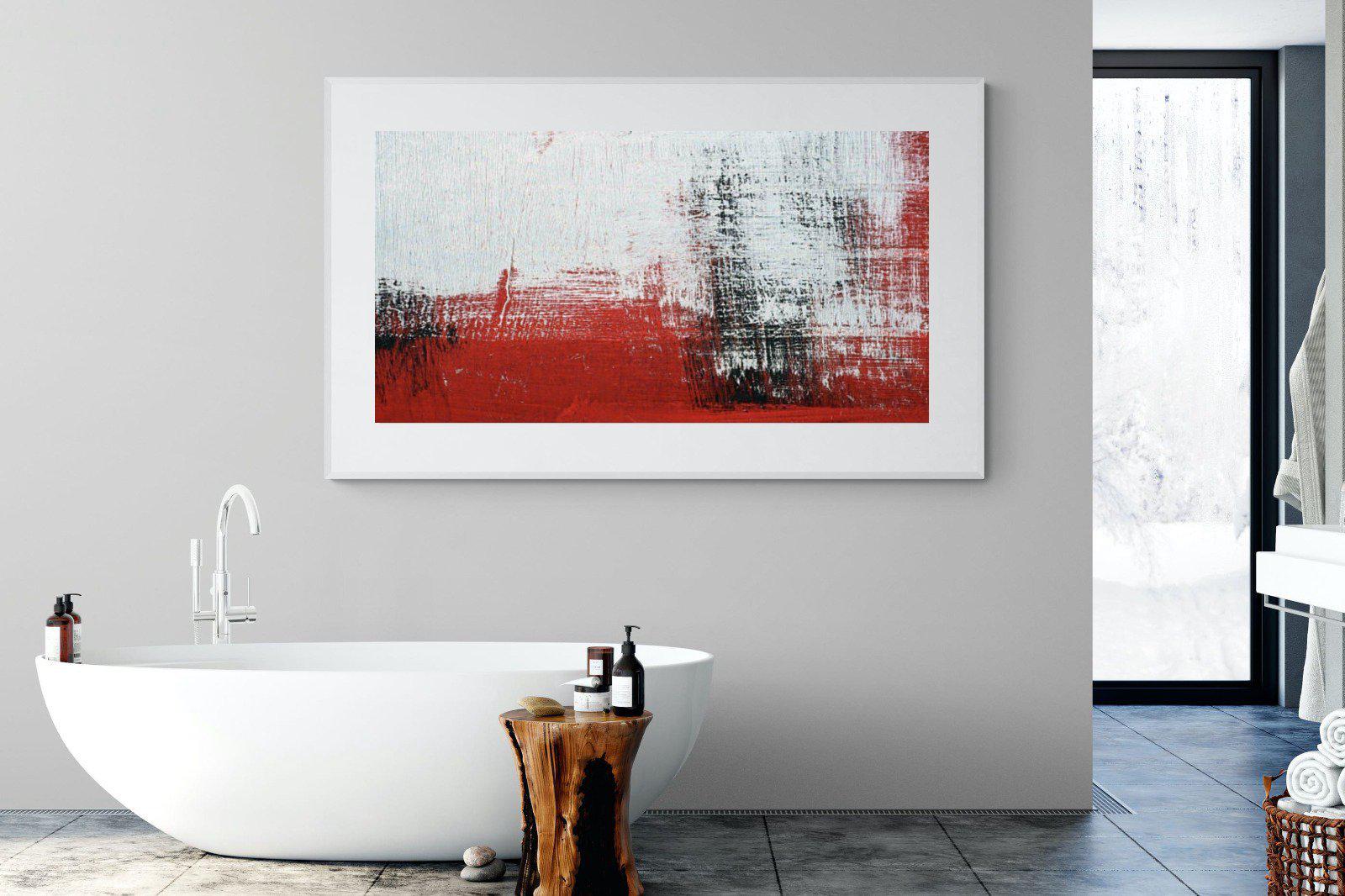 Red Earth-Wall_Art-180 x 110cm-Framed Print-White-Pixalot