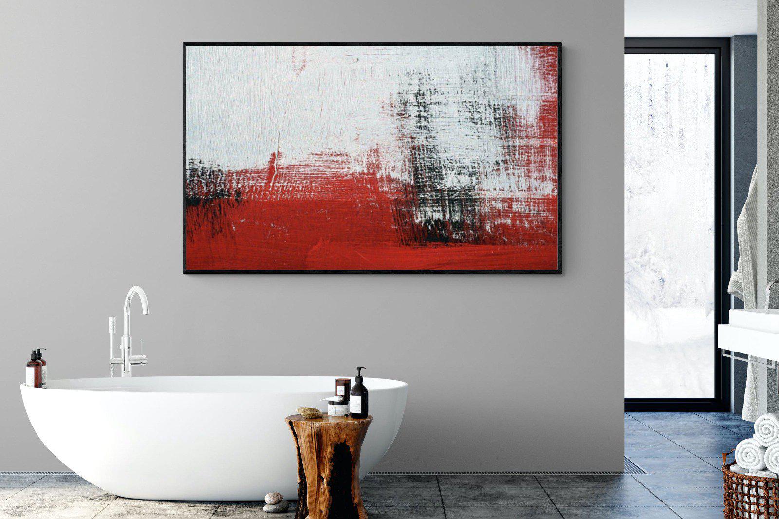 Red Earth-Wall_Art-180 x 110cm-Mounted Canvas-Black-Pixalot