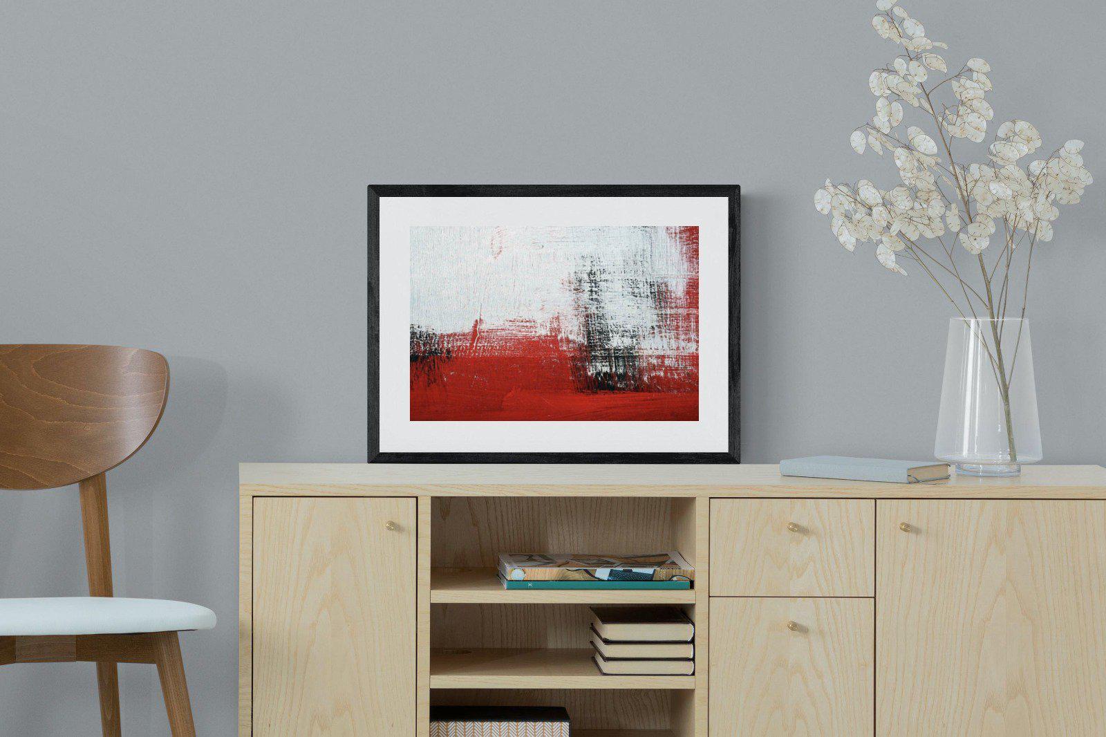 Red Earth-Wall_Art-60 x 45cm-Framed Print-Black-Pixalot