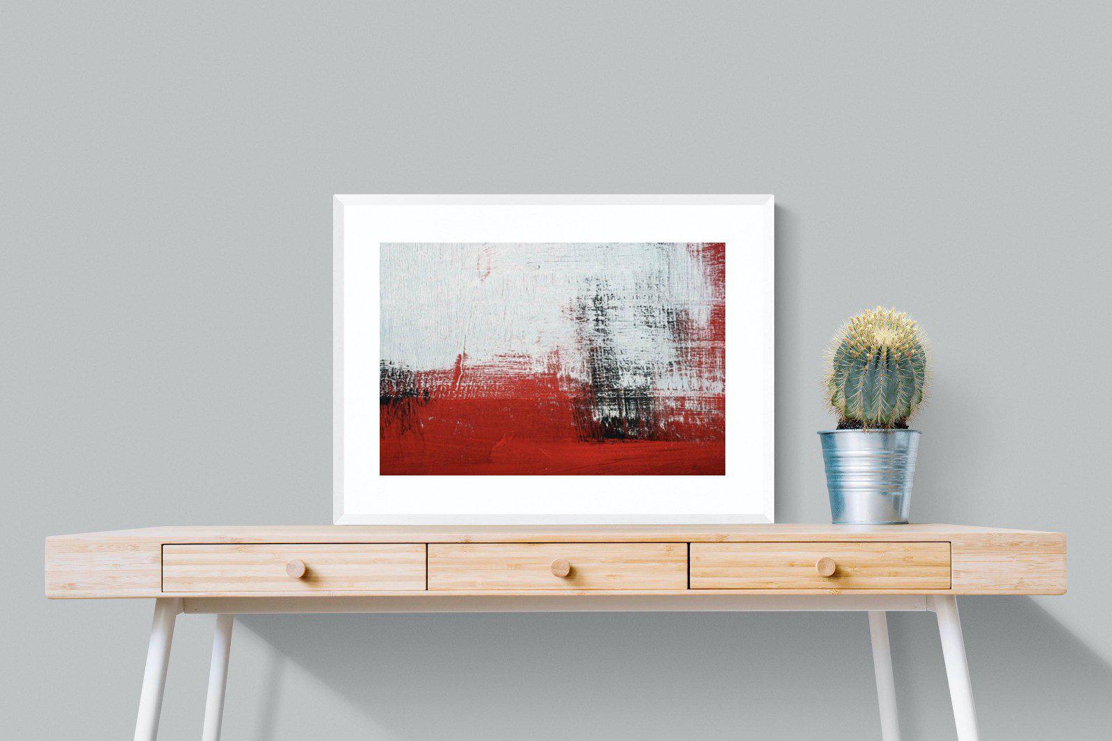 Red Earth-Wall_Art-80 x 60cm-Framed Print-White-Pixalot