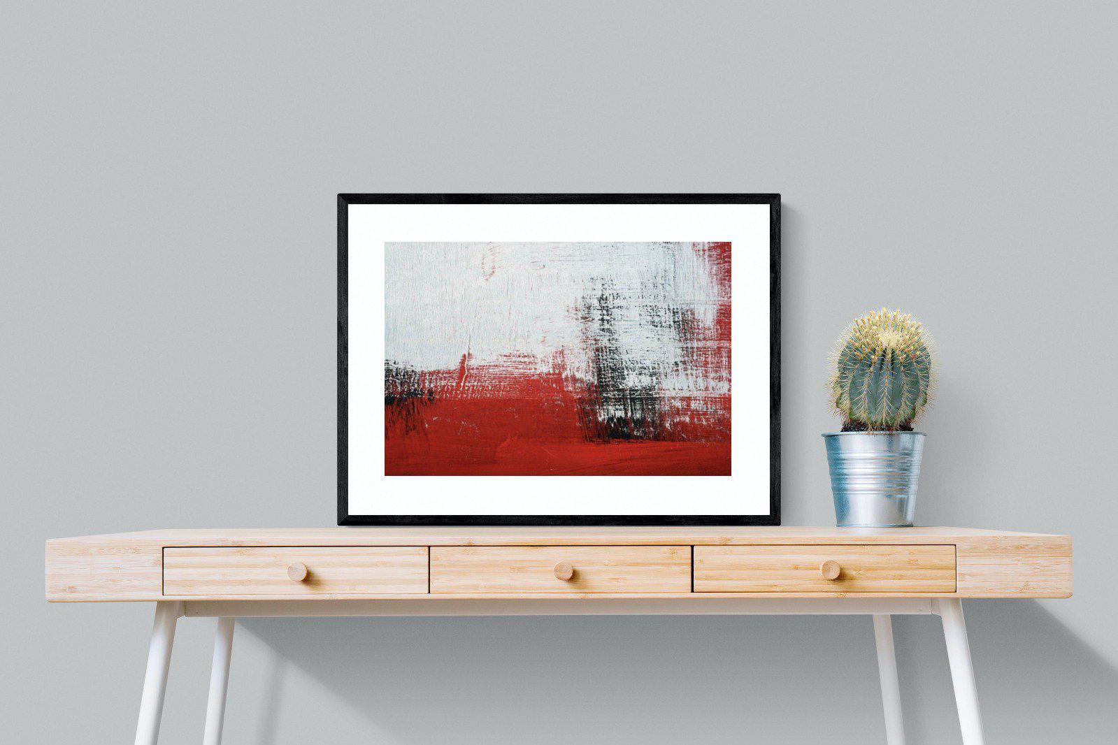Red Earth-Wall_Art-80 x 60cm-Framed Print-Black-Pixalot