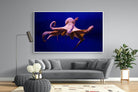 Red Octopus-Wall_Art-220 x 130cm-Mounted Canvas-White-Pixalot