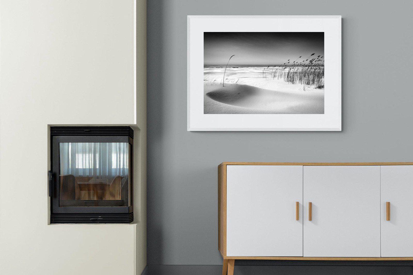 Reeds-Wall_Art-100 x 75cm-Framed Print-White-Pixalot