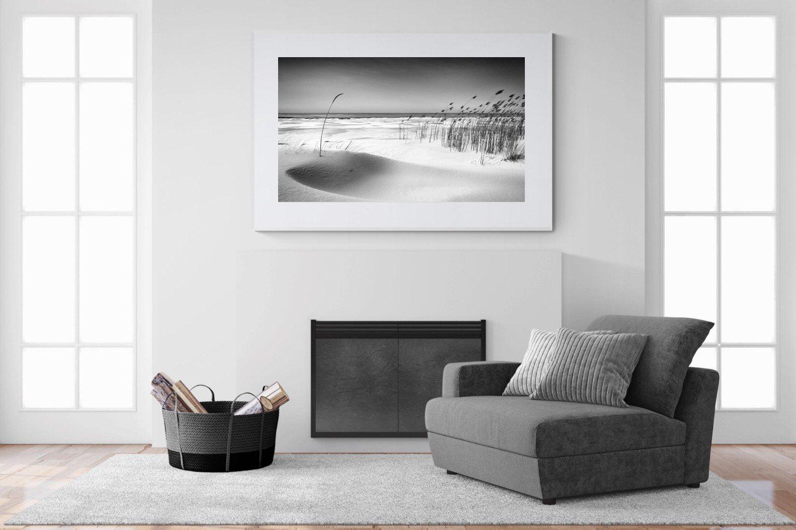 Reeds-Wall_Art-150 x 100cm-Framed Print-White-Pixalot