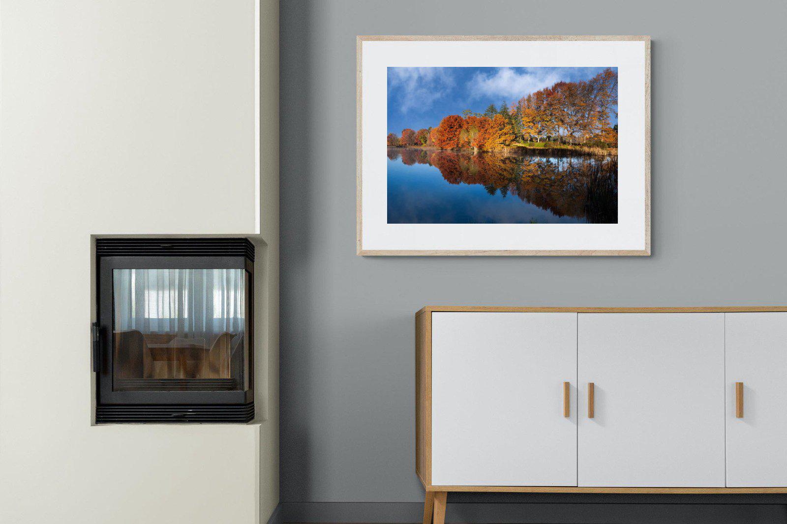 Reflection-Wall_Art-100 x 75cm-Framed Print-Wood-Pixalot