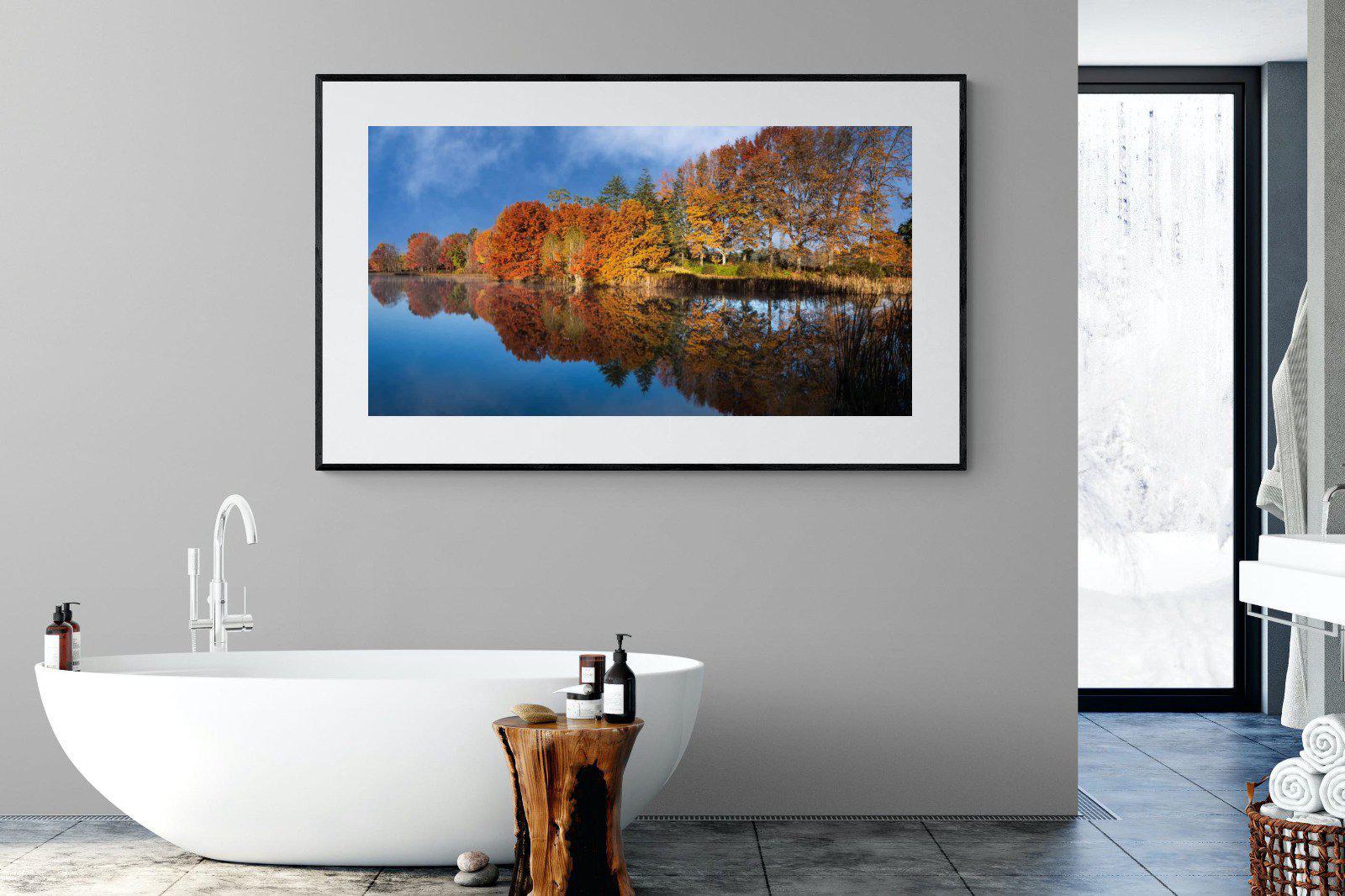 Reflection-Wall_Art-180 x 110cm-Framed Print-Black-Pixalot