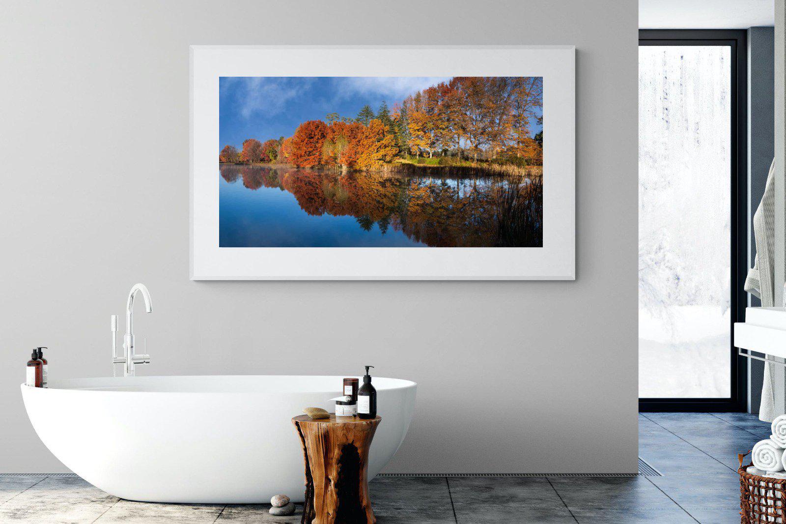 Reflection-Wall_Art-180 x 110cm-Framed Print-White-Pixalot