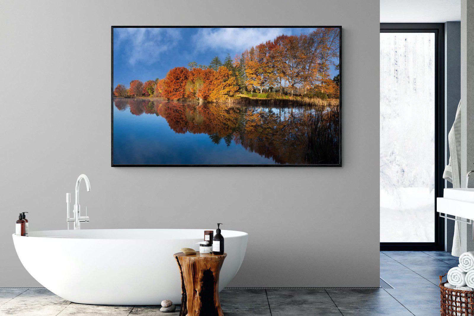 Reflection-Wall_Art-180 x 110cm-Mounted Canvas-Black-Pixalot