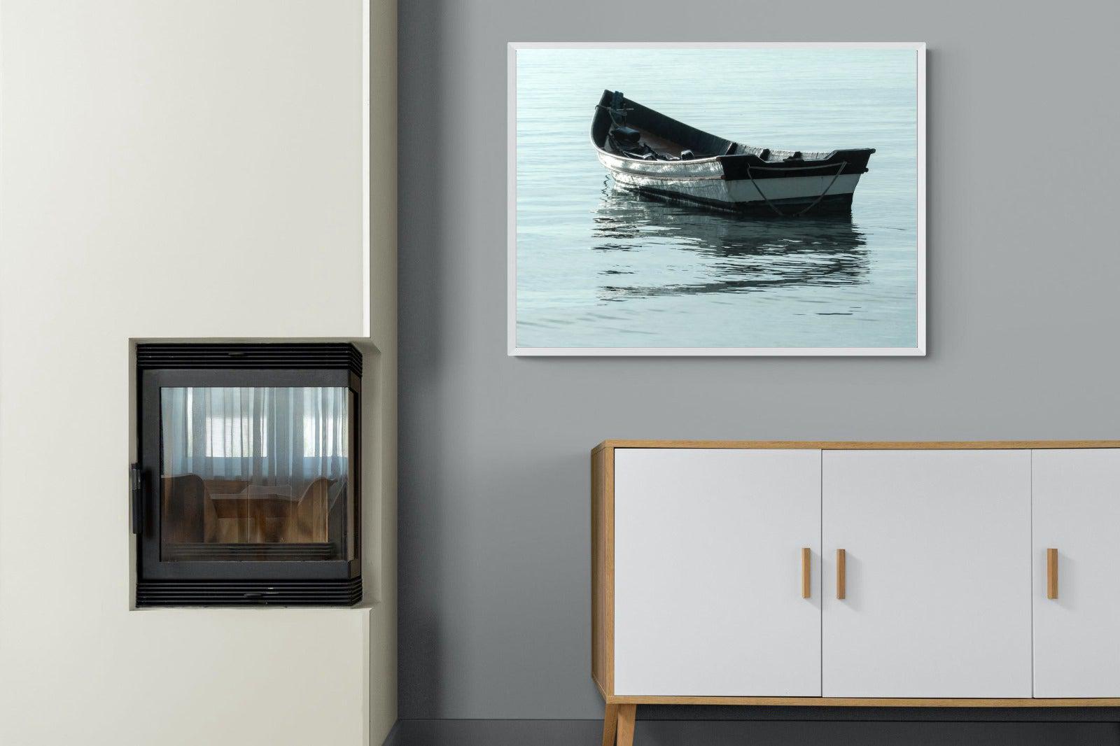 Reflective Row-Wall_Art-100 x 75cm-Mounted Canvas-White-Pixalot