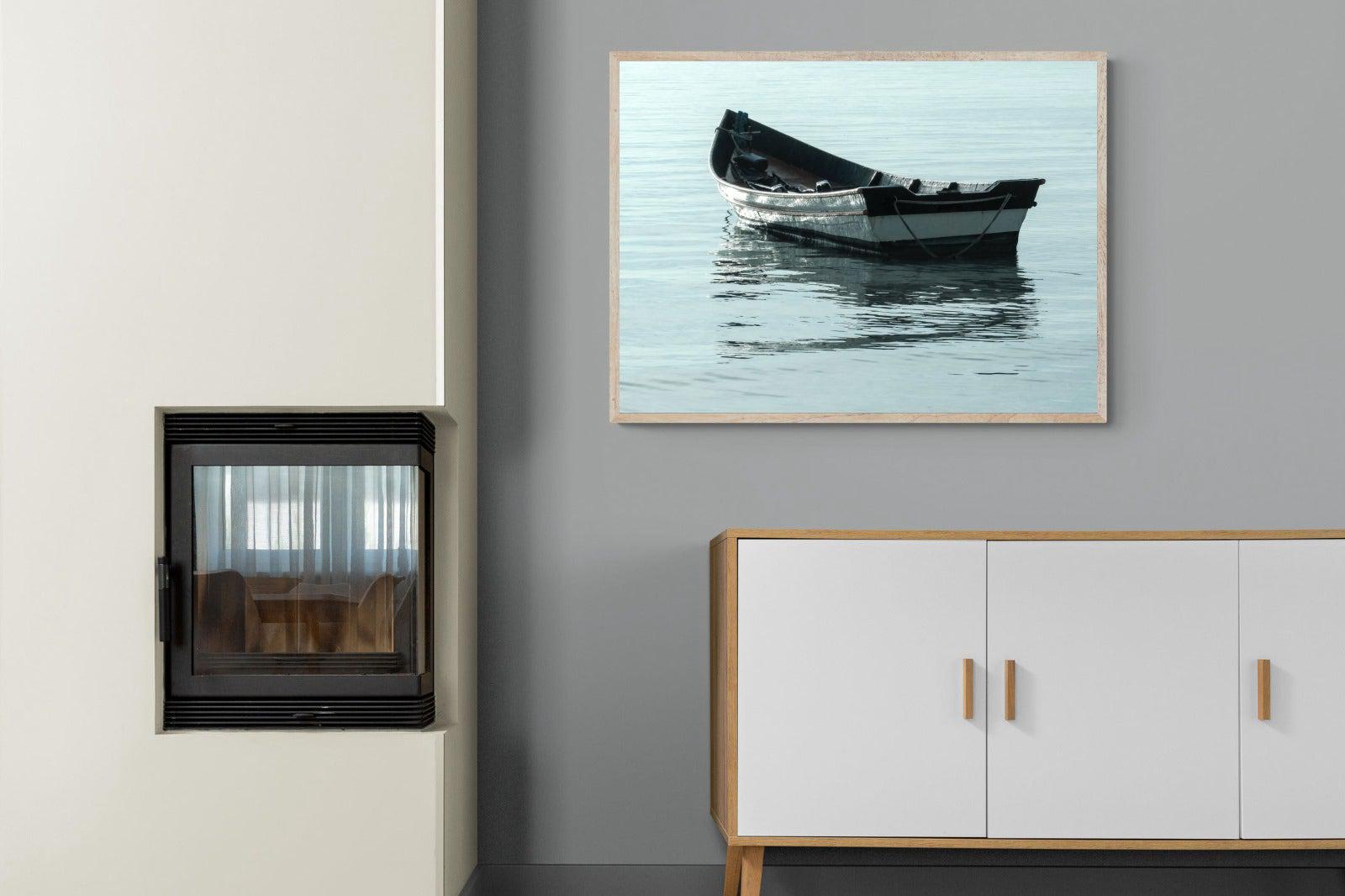 Reflective Row-Wall_Art-100 x 75cm-Mounted Canvas-Wood-Pixalot