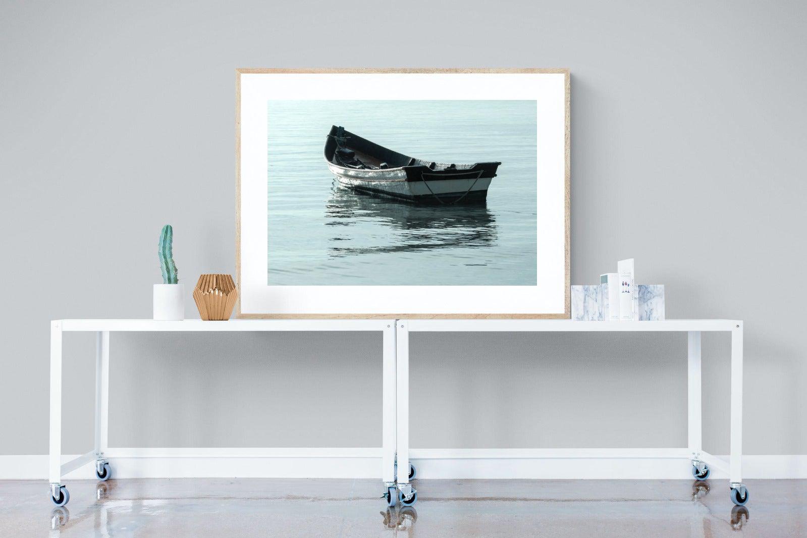 Reflective Row-Wall_Art-120 x 90cm-Framed Print-Wood-Pixalot