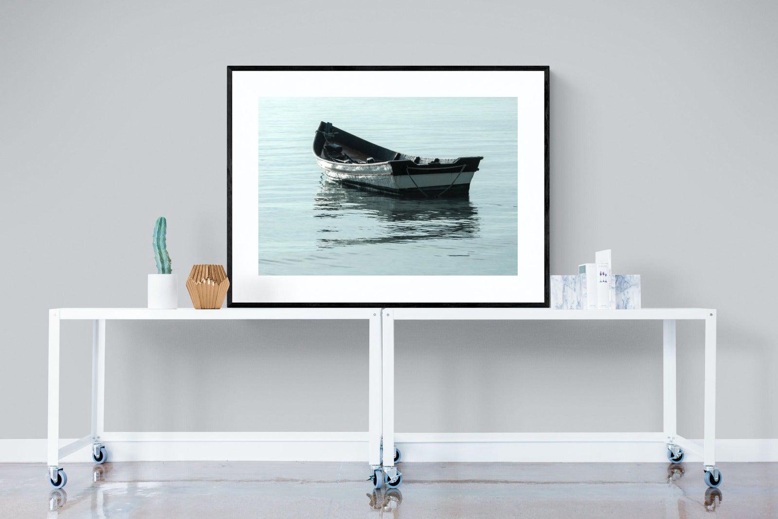 Reflective Row-Wall_Art-120 x 90cm-Framed Print-Black-Pixalot