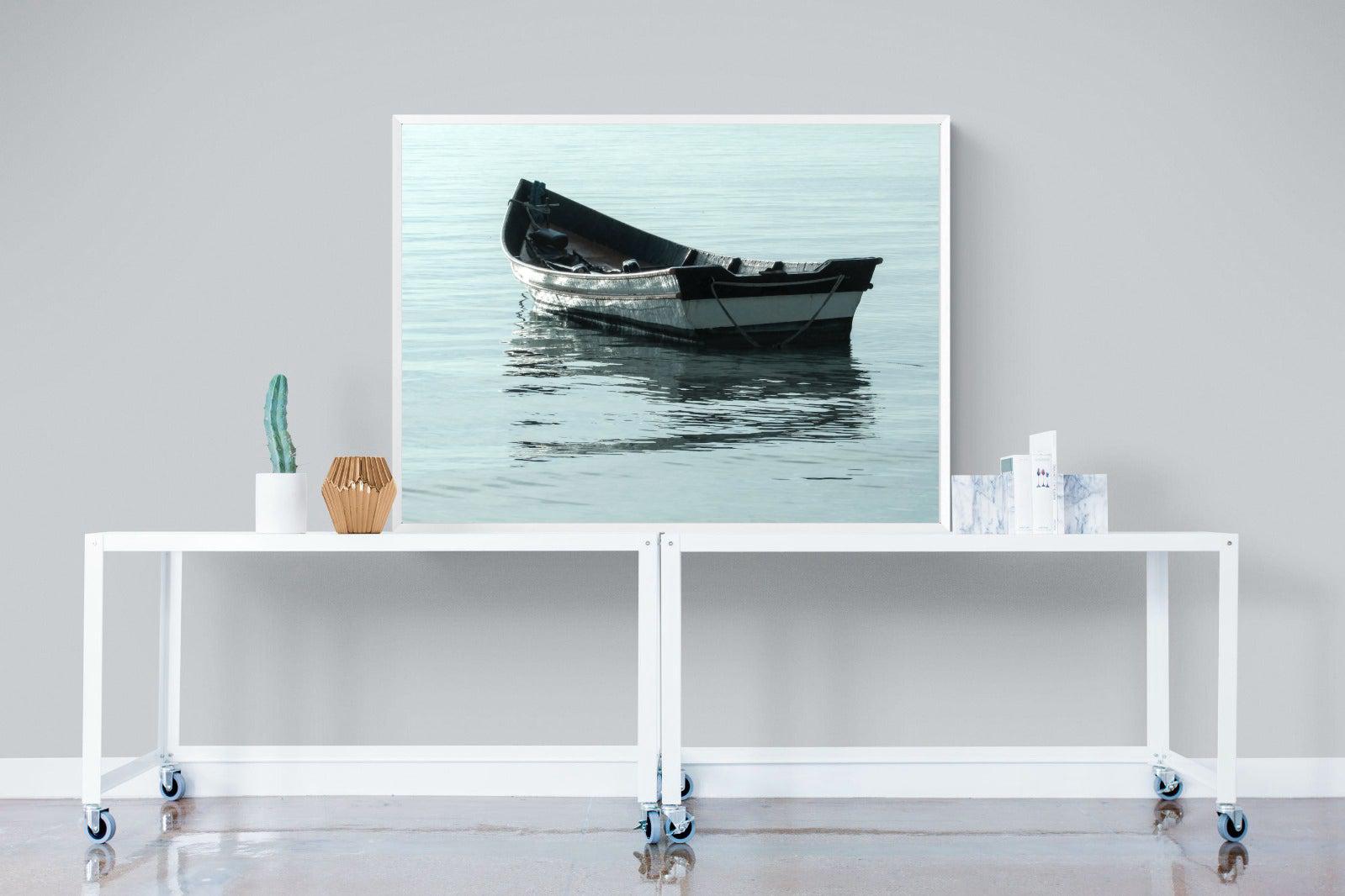Reflective Row-Wall_Art-120 x 90cm-Mounted Canvas-White-Pixalot