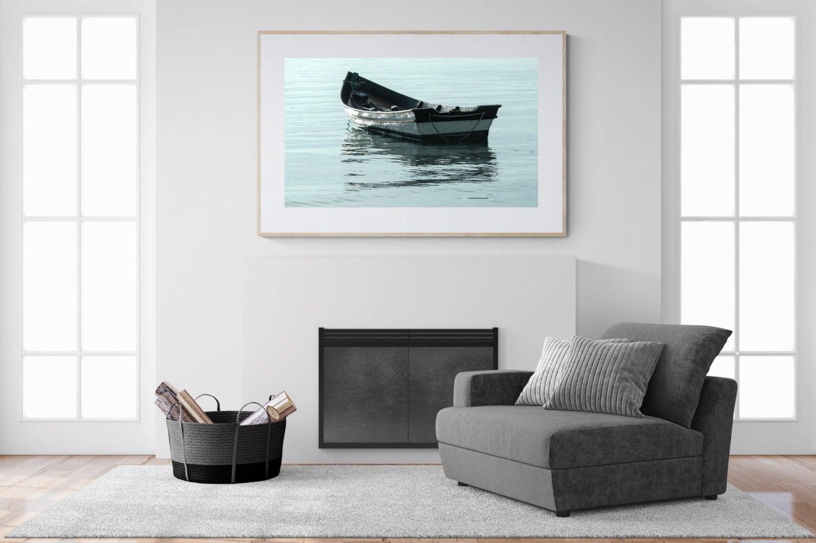 Reflective Row-Wall_Art-150 x 100cm-Framed Print-Wood-Pixalot