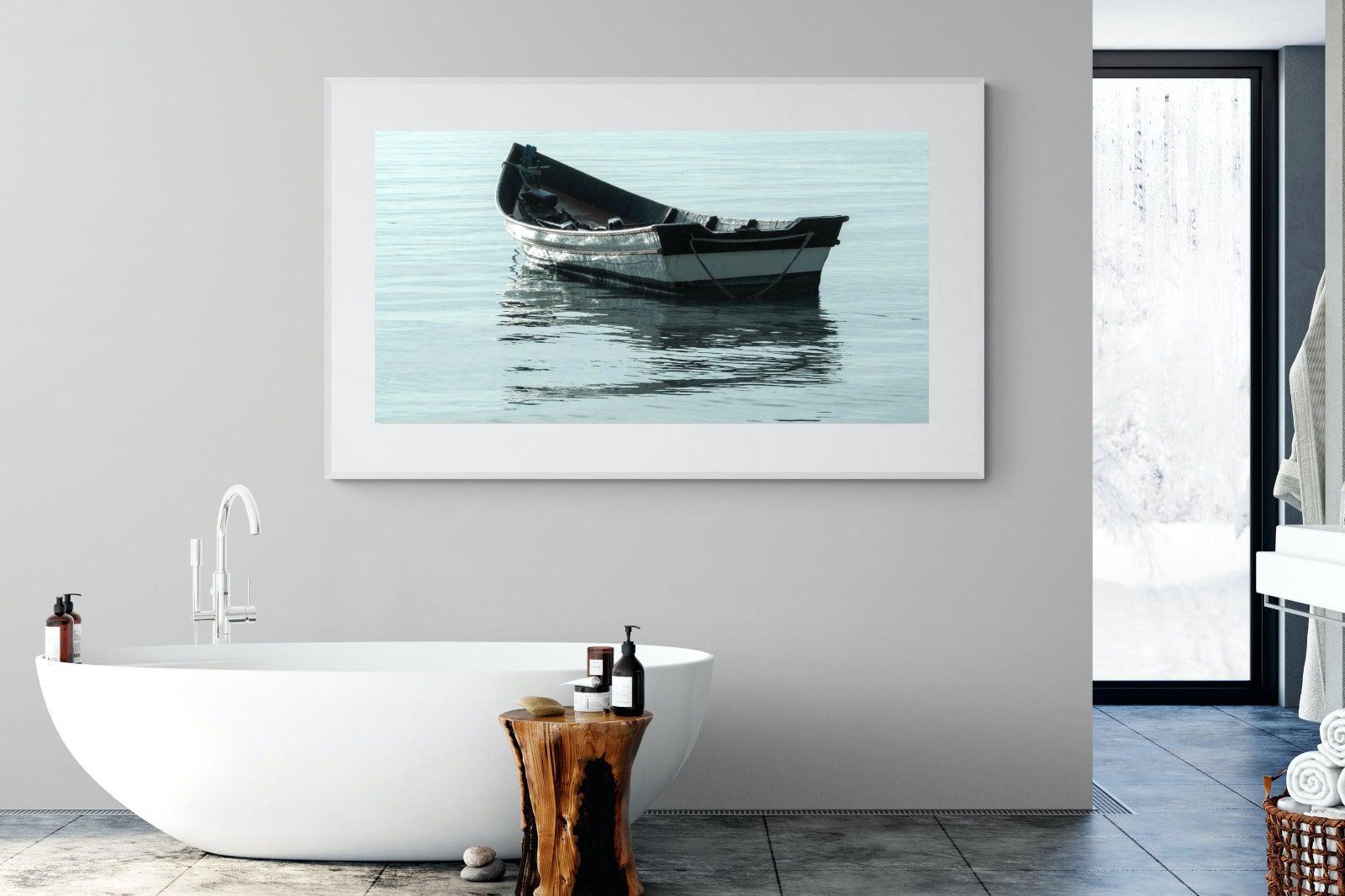 Reflective Row-Wall_Art-180 x 110cm-Framed Print-White-Pixalot