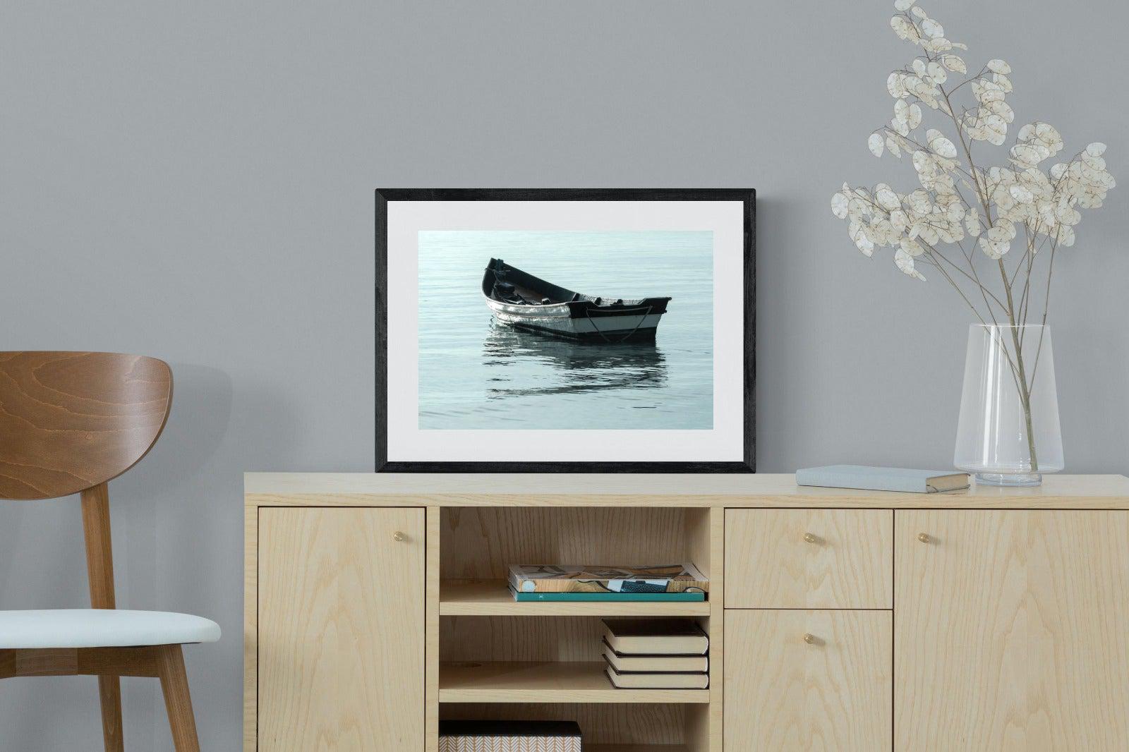 Reflective Row-Wall_Art-60 x 45cm-Framed Print-Black-Pixalot