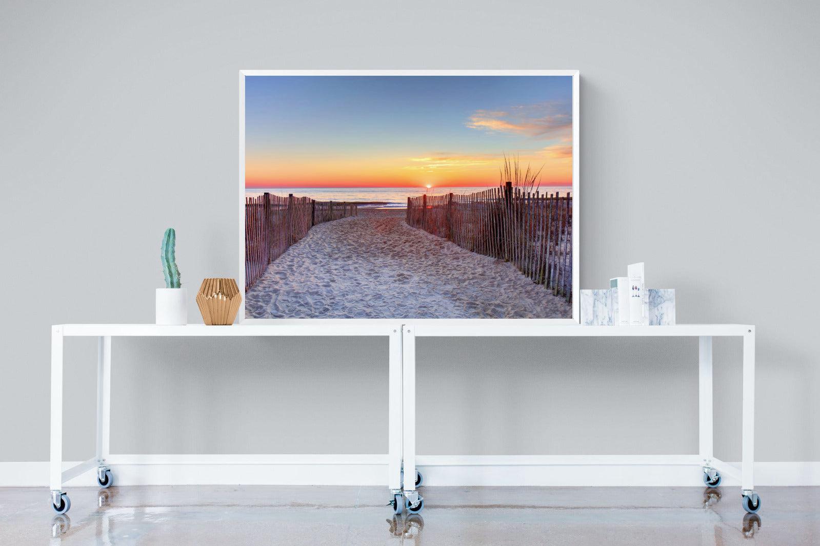 Rehoboth Beach-Wall_Art-120 x 90cm-Mounted Canvas-White-Pixalot