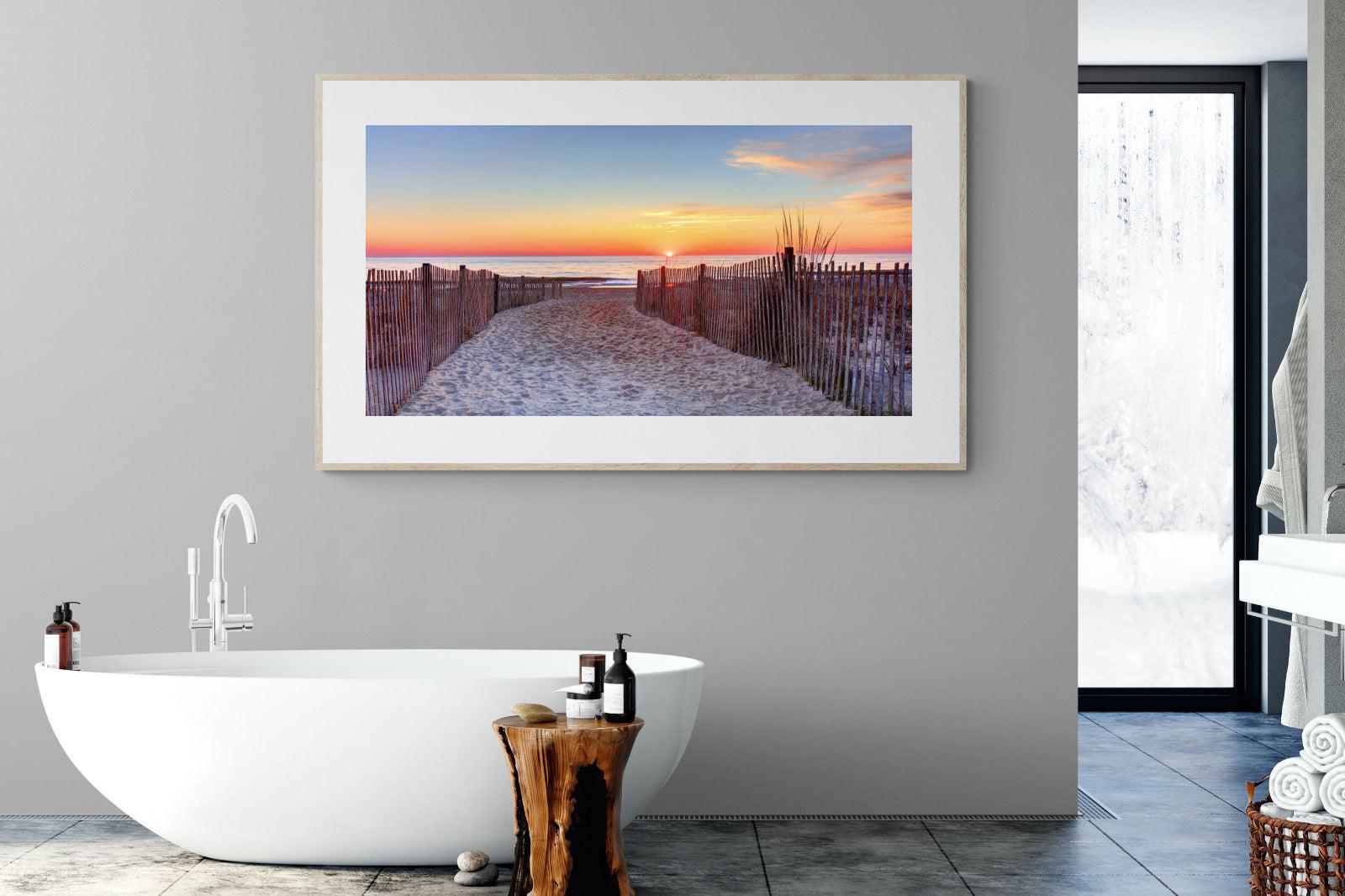 Rehoboth Beach-Wall_Art-180 x 110cm-Framed Print-Wood-Pixalot