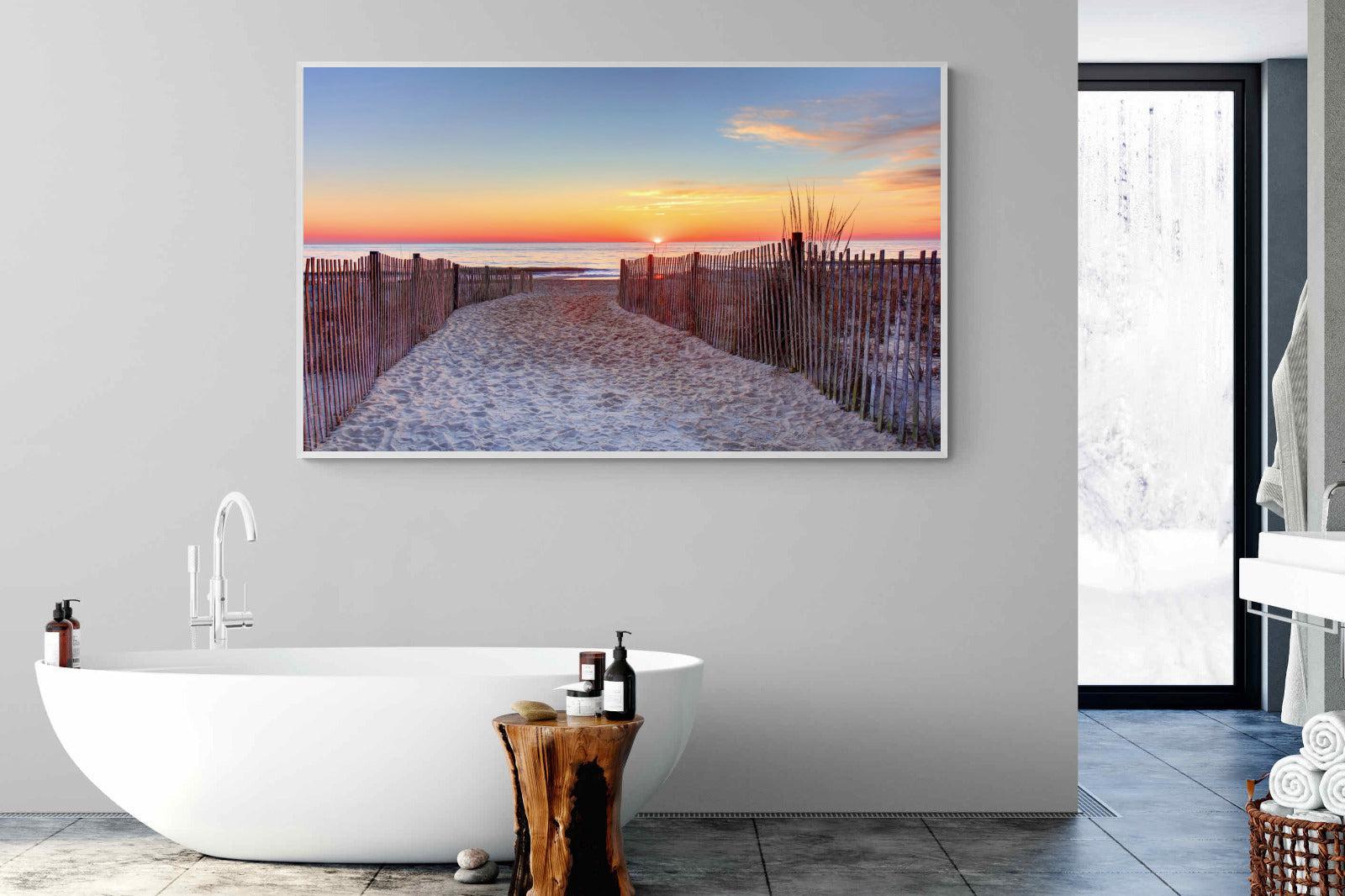Rehoboth Beach-Wall_Art-180 x 110cm-Mounted Canvas-White-Pixalot