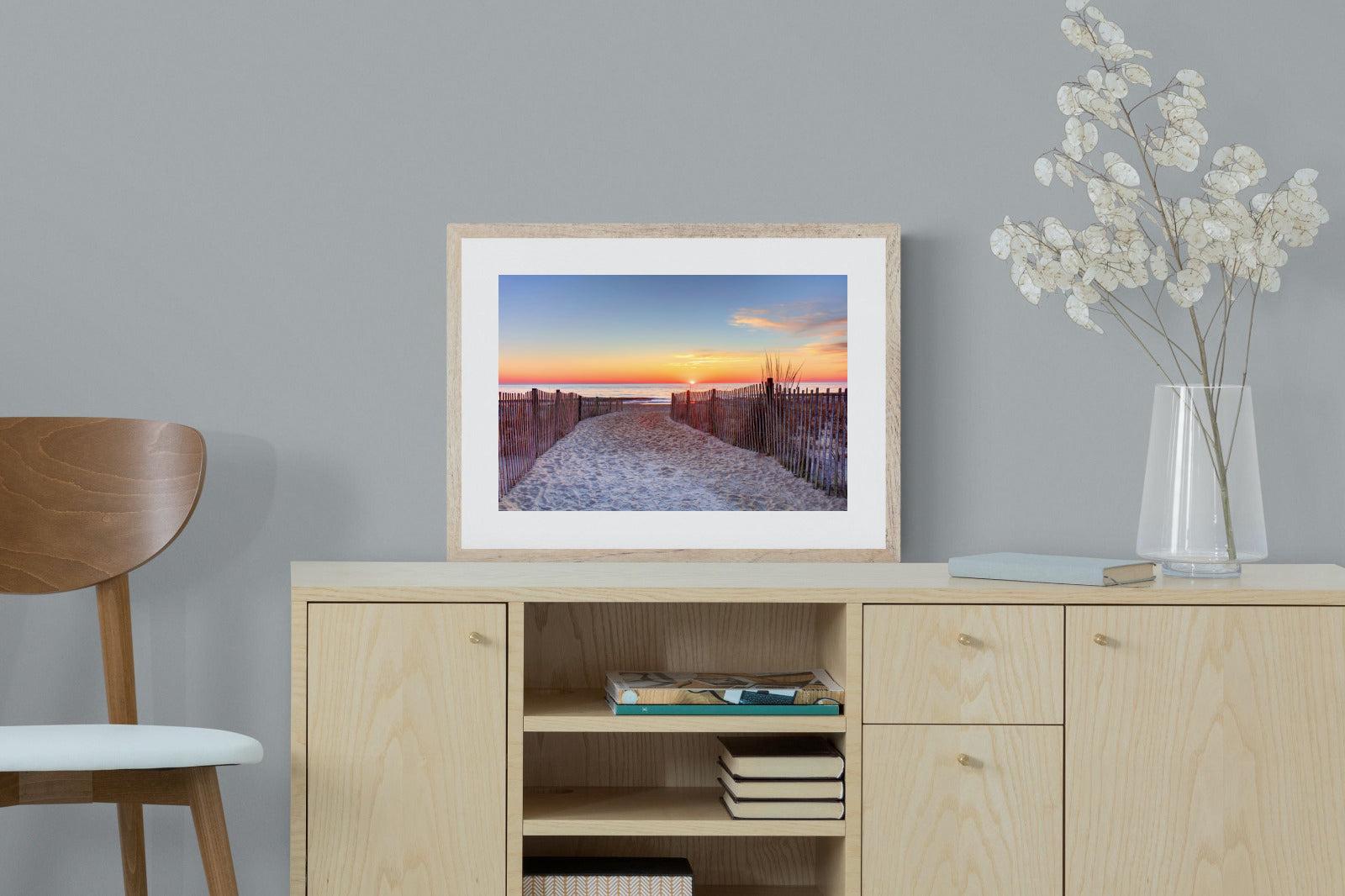 Rehoboth Beach-Wall_Art-60 x 45cm-Framed Print-Wood-Pixalot