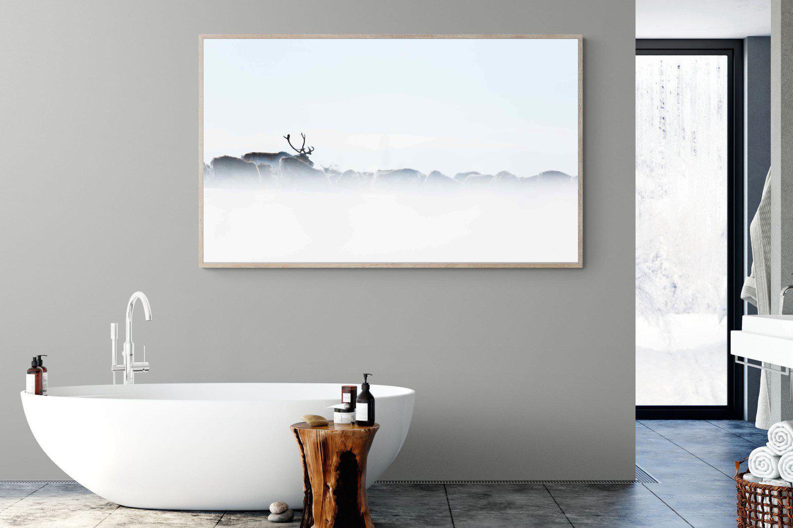 Reindeer-Wall_Art-180 x 110cm-Mounted Canvas-Wood-Pixalot