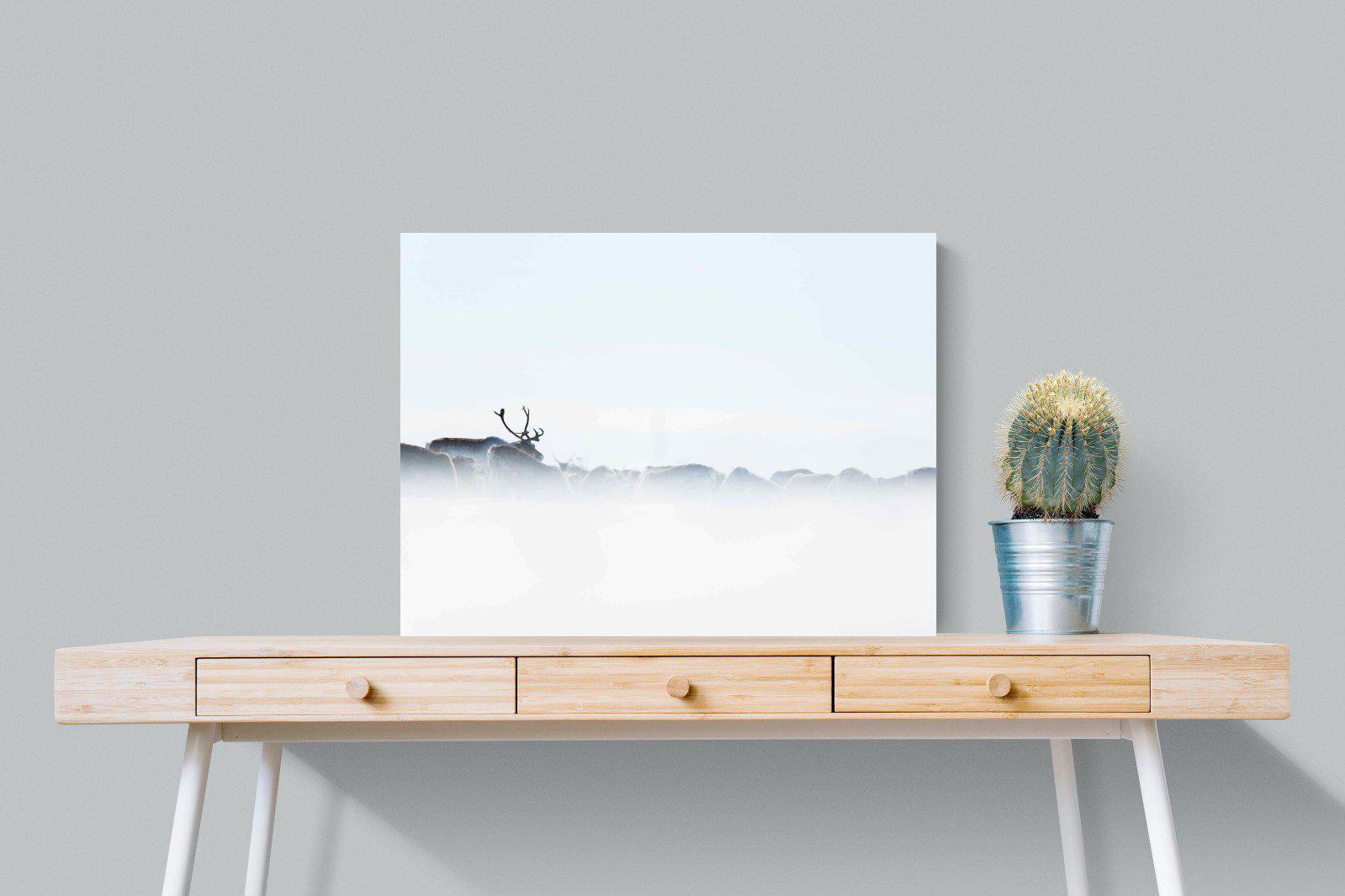 Reindeer-Wall_Art-80 x 60cm-Mounted Canvas-No Frame-Pixalot
