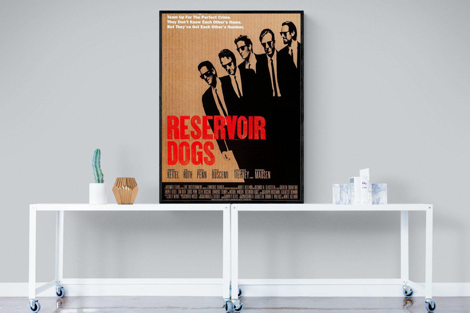 Reservoir Dogs-Wall_Art-90 x 120cm-Mounted Canvas-Black-Pixalot