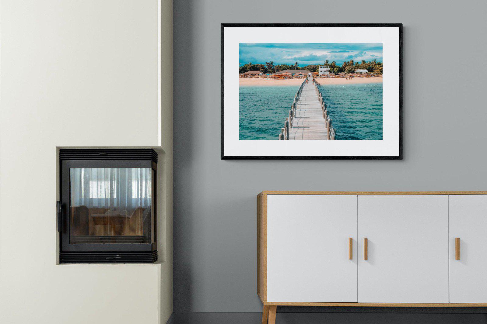 Resort-Wall_Art-100 x 75cm-Framed Print-Black-Pixalot