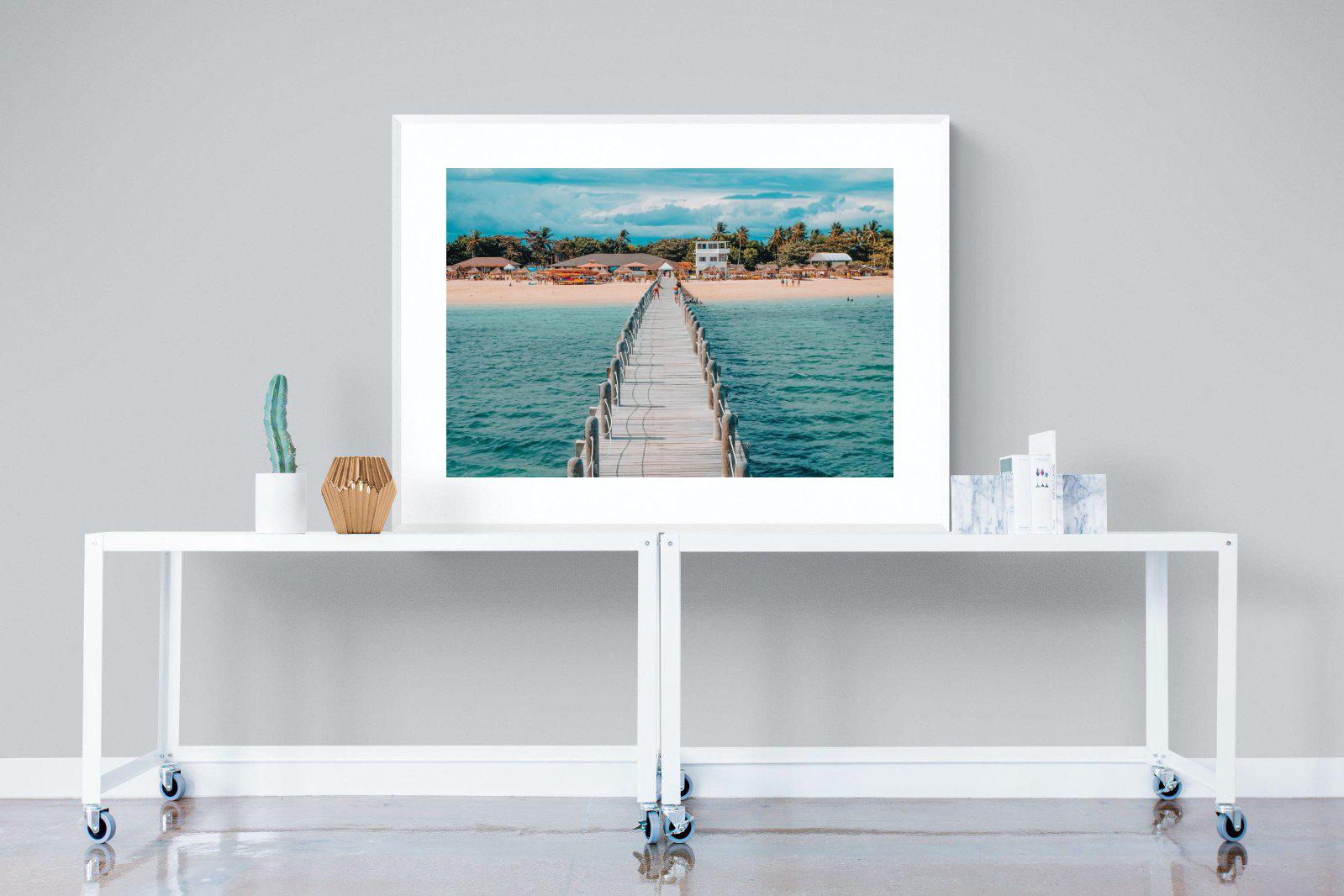 Resort-Wall_Art-120 x 90cm-Framed Print-White-Pixalot