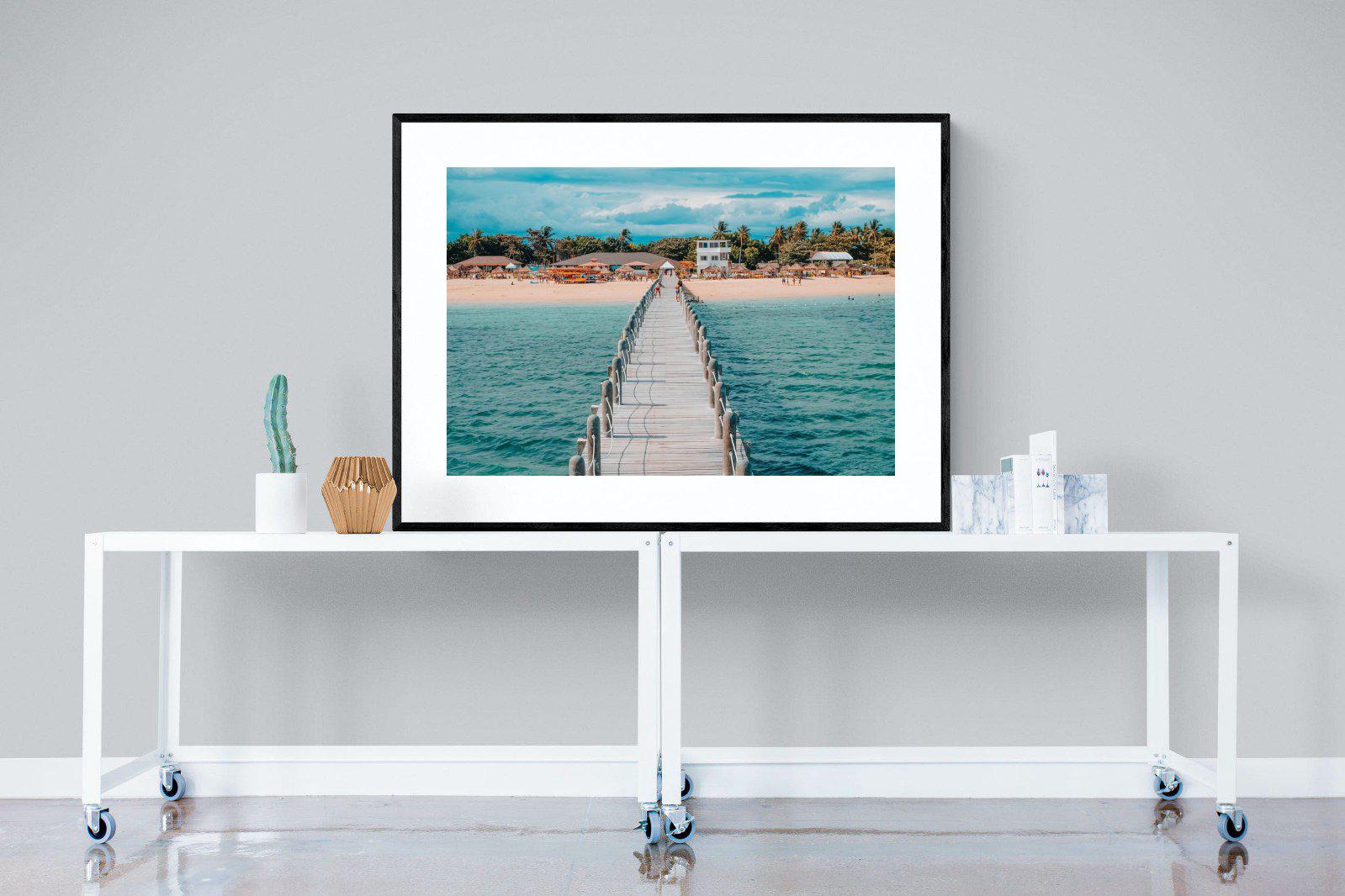 Resort-Wall_Art-120 x 90cm-Framed Print-Black-Pixalot
