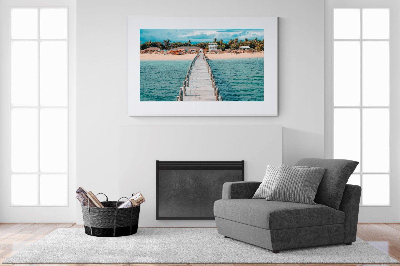 Resort-Wall_Art-150 x 100cm-Framed Print-White-Pixalot