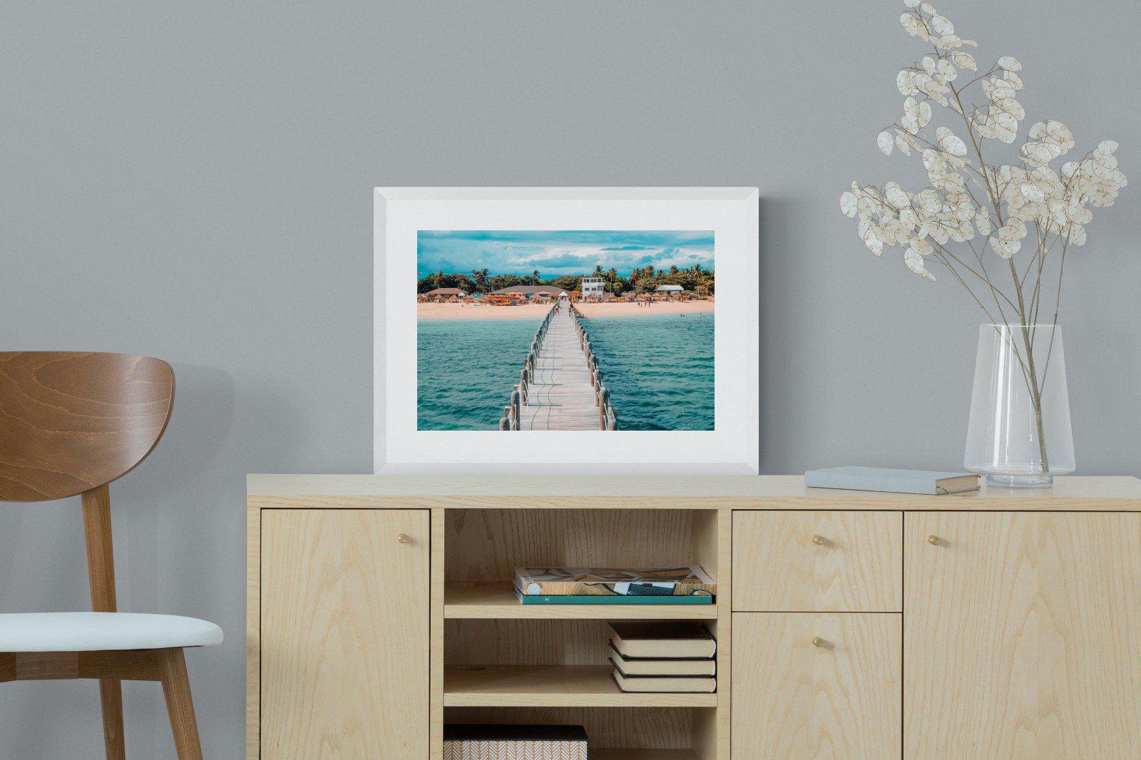Resort-Wall_Art-60 x 45cm-Framed Print-White-Pixalot