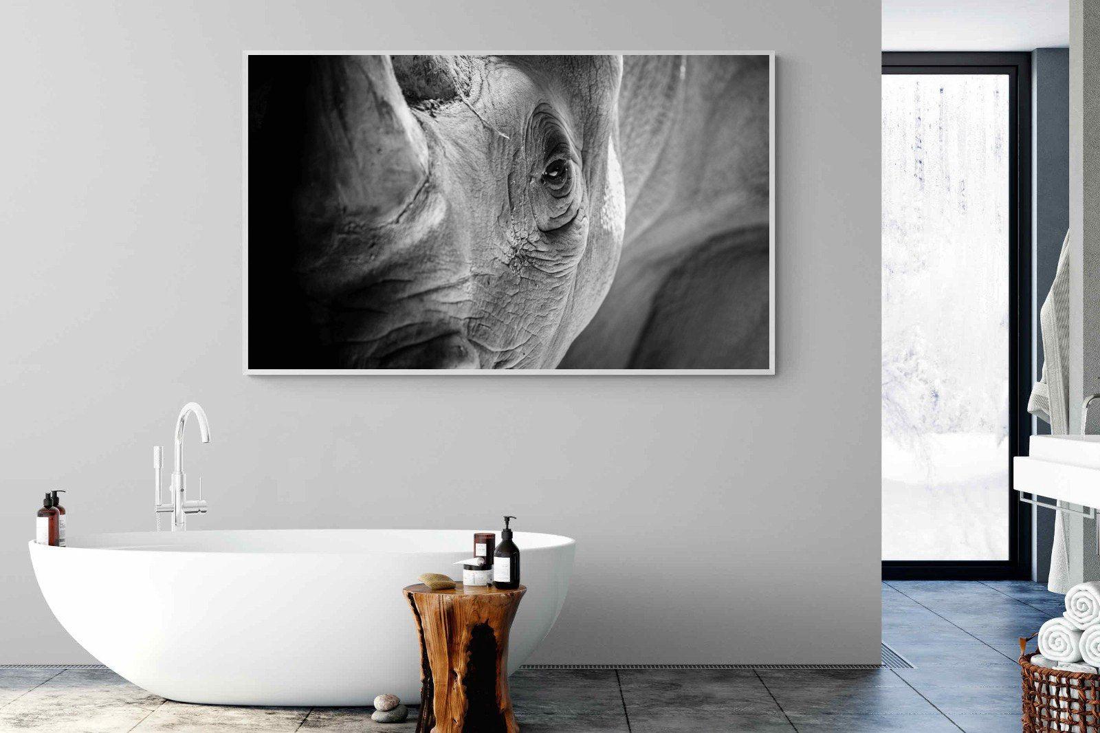 Rhino Eye-Wall_Art-180 x 110cm-Mounted Canvas-White-Pixalot